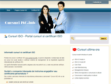 Tablet Screenshot of cursuri-iso.com